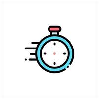 A stopwatch icon on a white background vector