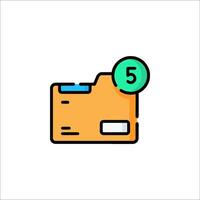 File folder icon illustration vector