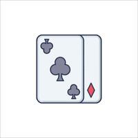 A playing card icon on a white background vector