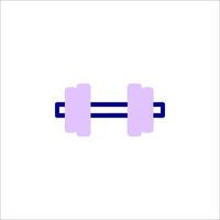 A dumbbell icon on a white background vector