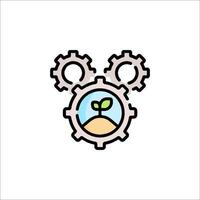 A logo for a company that is called green technology vector