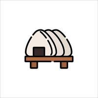 An icon of a small hut on a wooden platform vector