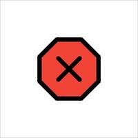 Stop sign icon vector