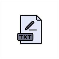 Text document icon illustration vector