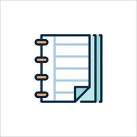 A notebook icon on a white background vector