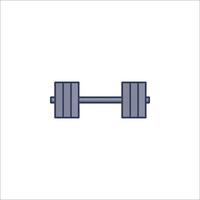 A barbell icon on a white background vector