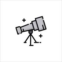 A telescope icon on a white background vector