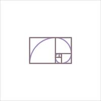 The golden ratio in a circle vector