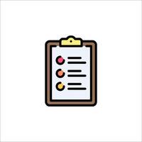 A clipboard with a check mark on it vector