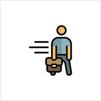 A man with a briefcase is holding a briefcase vector