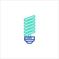 A light bulb with a spiral design vector