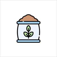 A jar with a plant inside it on a white background vector