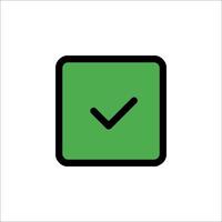Check mark icon vector