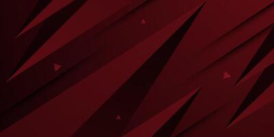 Abstract dark red background. Triangle on dark color geometric design. Modern overlap papercut futuristic background illustration. vector