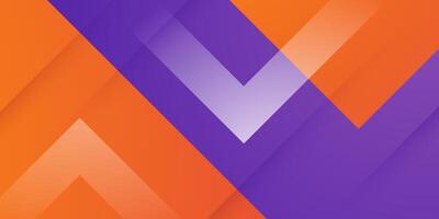 Abstract square overlap background for card graphics design. Orange and purple background elements. vector