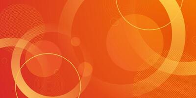 Colorful orange circle pattern 3D background gradient with soft pastel color design. Abstract template and modern stylish texture background. vector