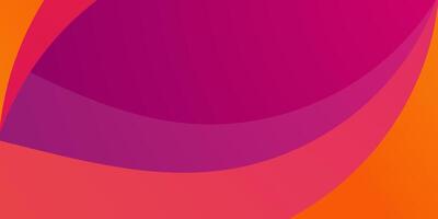 Abstract geometric futuristic background with colorful purple gradient background design. Overlap orange curve shape pattern. vector