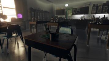 A room with many tables and chairs in it video