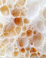 abstract pattern of bubbles and foam photo