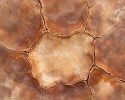Cracked and weathered earth texture photo