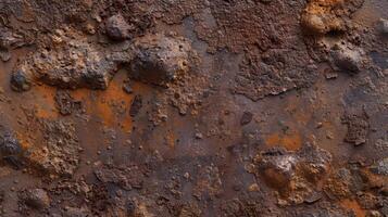 Rusty metal surface with textured patterns photo