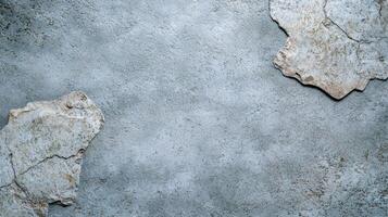Weathered concrete surface with cracks and texture photo
