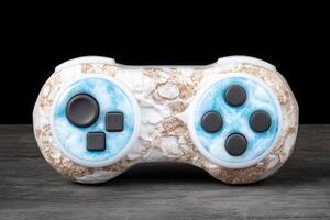 Unique game controller with marble effect design photo