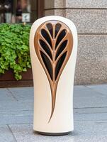 Decorative architectural element with intricate pattern photo