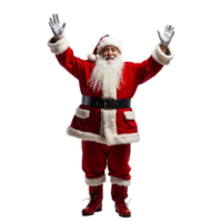 Santa Claus with joyful expression png