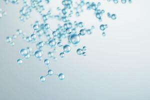 Molecular structure chemical science formula soft focus abstract background 3d rendering photo