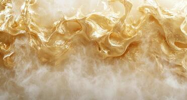 Swirling golden abstract background photo