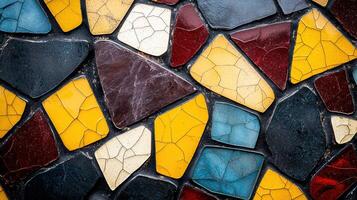 Colorful mosaic tiles background photo
