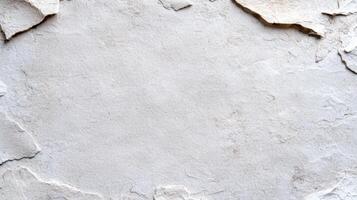 Weathered white concrete wall texture background photo