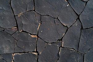 Cracked slate stone surface texture background photo