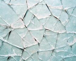 Shattered glass texture in cool tones photo
