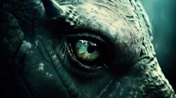 close up of a mysterious creatures eye photo