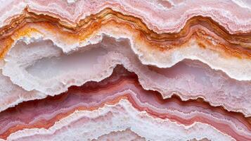 Vibrant agate rock formation with intricate patterns photo