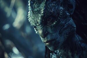 close up of a mysterious alien creature photo