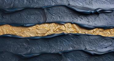 Textured black and gold abstract background photo