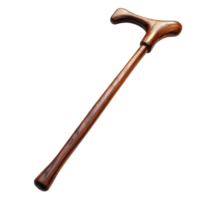 Wood walking stick isolated on transparent background png
