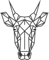 Geometric animal art A modern take on a classic design vector