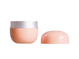 A pink container with a lid and a white container png