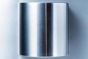 Smooth metal texture in brushed silver, delicate linear patterns, Minimalistic Metal Texture, Industrial modern look photo