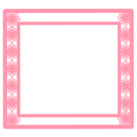 A pink square frame with a pattern png