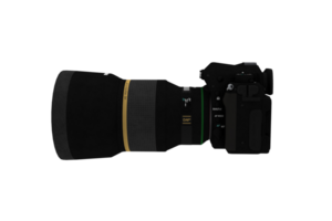 digital camera winth lens on a transparent background png