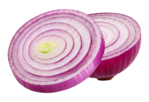 Close Up Image of Sliced Red Onion with Concentric Layers png