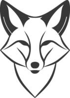 sleek and stylish fox illustration vector