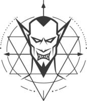 Evil within a geometric cage vector