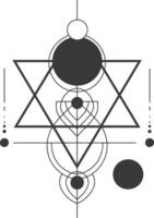 Geometric art with a touch of minimalism vector
