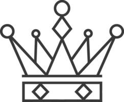 simple crown with a geometric design vector